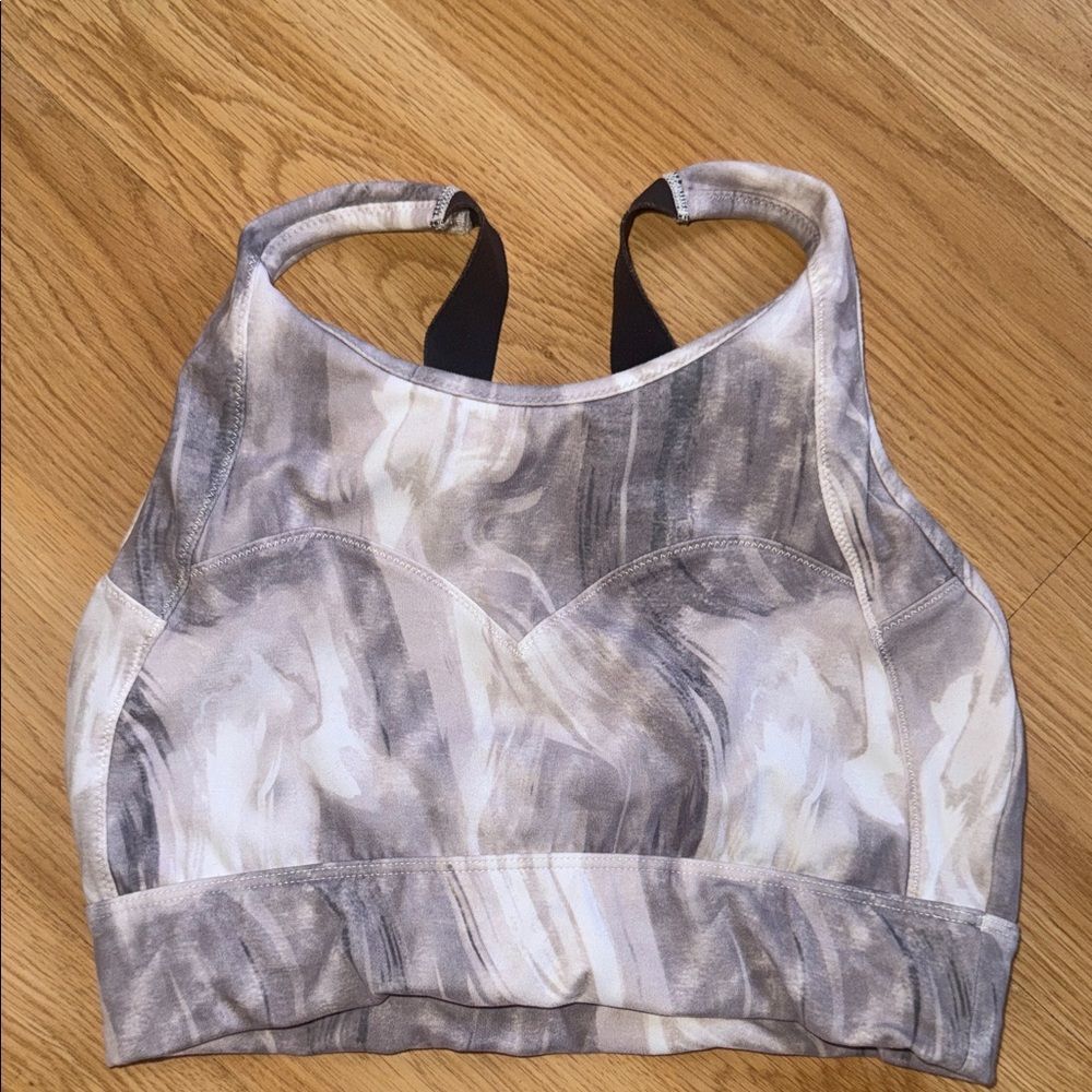 Varley Marble Print Sports Bra Small